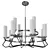 Elegant Lightstar Flume Pendant Chandelier 3D model small image 1