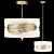 Golden Palm Metal Pendant Light 3D model small image 3