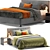Elegant Modern Bed Design 3D model small image 1