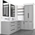 Classic Bathroom Furniture Set No.3 3D model small image 1