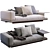 Elegant Minotti Connery Sofa 3D 3D model small image 3