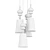 Josephine Pendant Light D18 White 3D model small image 3