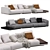Minotti Horizonte Modular Sofa Set 3D model small image 1
