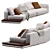 Minotti Horizonte Modular Sofa Set 3D model small image 2
