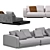 Minotti Horizonte Modular Sofa Set 3D model small image 7