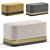 Contemporary Pouffe Aroka 3 Colors 3D model small image 1