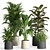 Modern Urban Indoor Plant Set 3D model small image 1