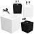 Scarabeo Cube White Hand Washbasin 3D model small image 1