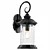 Modern Textured Black Wall Lantern 3D model small image 1