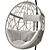 Elegant Wicker Swing Egg Chair 3D model small image 2