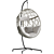 Elegant Wicker Swing Egg Chair 3D model small image 4