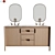 Manzanita 60 Double Sink Vanity 3D model small image 6