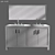 Elegance 60" Dual Basin Vanity 3D model small image 5