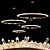 Elegant Deodora Chandelier Collection 3D model small image 1