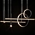 Minimalist Circle Pendant Chandelier 3D model small image 4