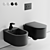 Astra Wall-Hung Rimless Toilet 3D model small image 1
