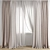 Polygonal Model Curtain 607 Kit 3D model small image 1