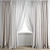 Polygonal Curtain Model Set 3D model small image 1