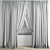 Polygonal Curtain Model Set 3D model small image 3