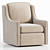 Brooksville Swivel Armchair 3D Model 3D model small image 1