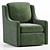 Brooksville Swivel Armchair 3D Model 3D model small image 2