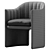 Sleek Modern Dining Chair Set 3D model small image 7