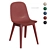 ODGER Chair Multicolor Beige Blue 3D model small image 1