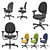 Steelcase Criterion Mesh Task Chair 3D model small image 3