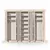Modern Elegance Wardrobe with 6 Doors 3D model small image 3