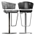 Bonaldo Bahia Too Bar Chair 3D model small image 1