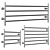 Rej Design Largo Towel Warmer 3D model small image 1