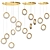 Crystal Gold LED Ring Chandelier 3D model small image 1