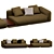 Minotti Horizonte Modular Sofa: Stylish 2013 3D model small image 3