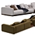 Minotti Horizonte Modular Sofa: Stylish 2013 3D model small image 4