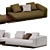 Minotti Horizonte Modular Sofa: Stylish 2013 3D model small image 5