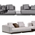 Minotti Horizonte Modular Sofa: Stylish 2013 3D model small image 7