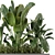 Concrete Potted Outdoor Plants Set 3D model small image 3