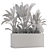 Concrete Potted Outdoor Plants Set 3D model small image 7