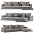 Modern Simena Sectional Sofa Design 3D model small image 1