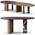 Natural Design Table Set, Customizable 3D model small image 2