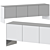 Modern Nemesi Sideboard Furniture Design 3D model small image 4