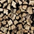 Geometric Firewood Decor 3D Model 3D model small image 3