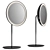 Round Magnifying Illuminated Cosmetic Mirror 3D model small image 1