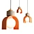 Terracotta Speckled Lunar Pendant Lighting 3D model small image 2