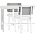 Rattan Combo: Chair & Table 3D model small image 5