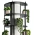 Tall Column Pillar Plant 03 3D model small image 2