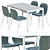 Sleek IKEA Table & Chair 3D model small image 2