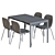 Sleek IKEA Table & Chair 3D model small image 4