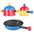 Bubble Cookware Set | Colorful Italian Pans 3D model small image 2