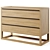 Oak Wood Dresser and Chest 3D model small image 2